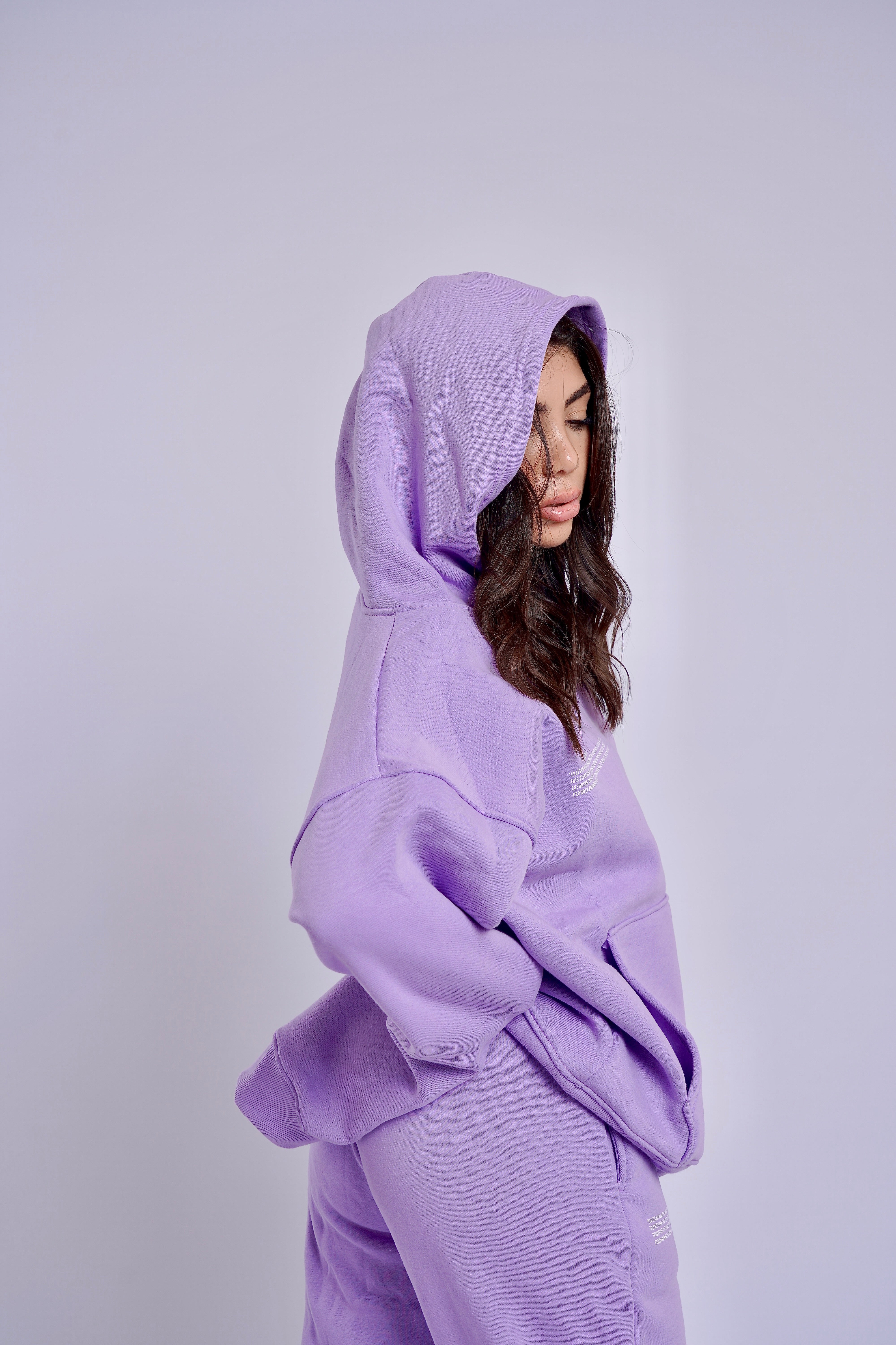 Light purple best sale oversized hoodie